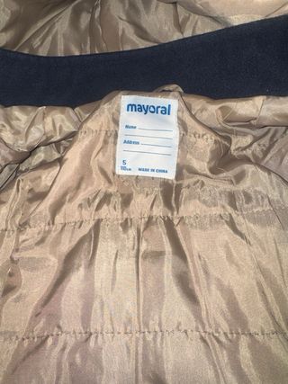 Abrigo Mayoral Talla 5 Nuevo