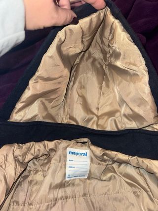 Abrigo Mayoral Talla 5 Nuevo
