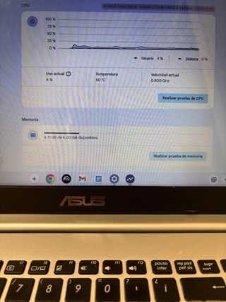 Portátil Asus K551L configurado como Chromebook