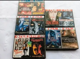 Lotto 5 DVD doppio film horror/thriller