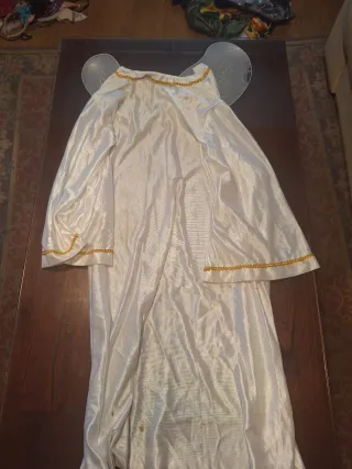 Disfraz de ángel blanco con alas