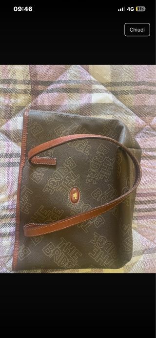 Borsa The Bridge marrone monogramma