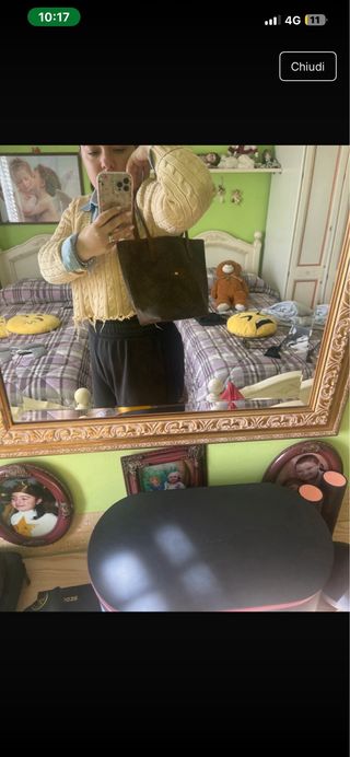 Borsa The Bridge marrone monogramma