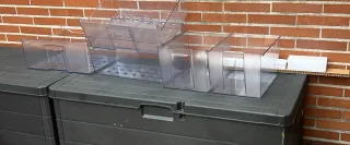 Cajones de nevera transparentes