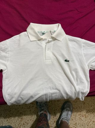 Polo Lacoste Blanco
