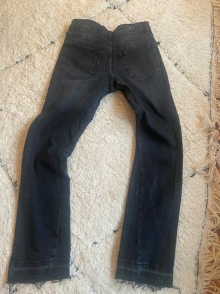 Bershka Jeans Acampanados Negros Hombre