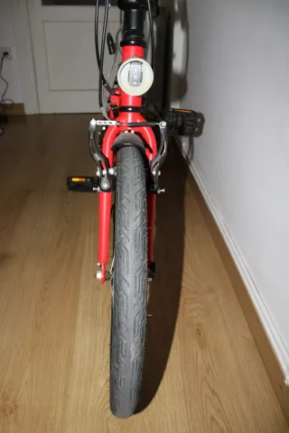 Bicicleta Btwin Plegable Roja