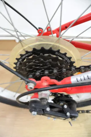 Bicicleta Btwin Plegable Roja