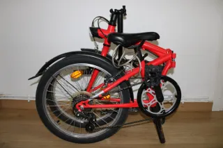 Bicicleta Btwin Plegable Roja