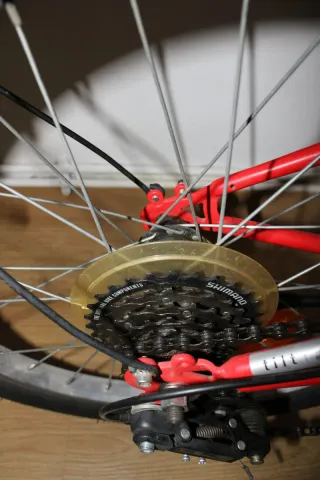 Bicicleta Btwin Plegable Roja