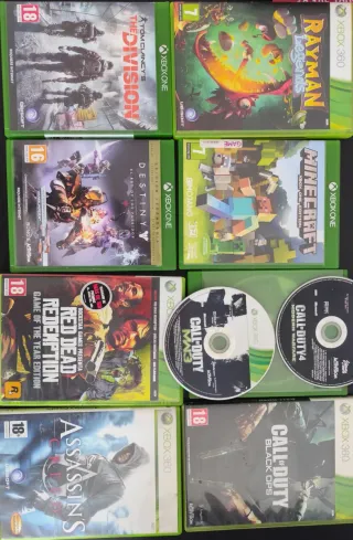 Lote Juegos Xbox: Red Dead, Destiny, Minecraft