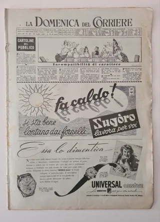 Domenica del Corriere 1952 - Fausto Coppi al Tour