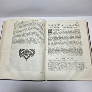 Libro Antico 1754 Catechista in Pulpito Cuniliati