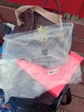 Bolsa Piel FC Barcelona Vintage Marrón