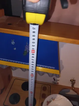 Cocina de juguete de madera antigua