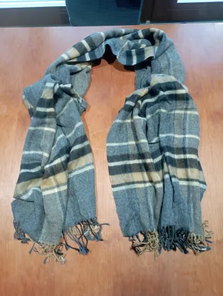 Bufanda de cuadros hombre