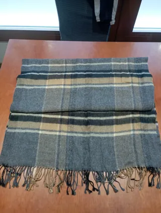 Bufanda de cuadros hombre