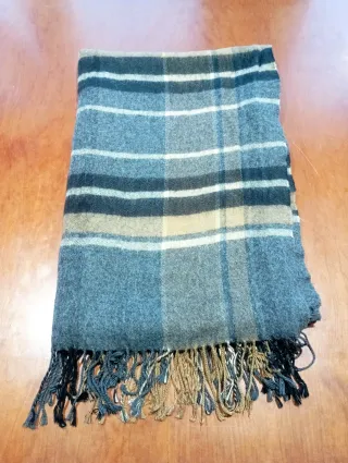 Bufanda de cuadros hombre