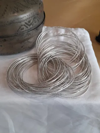 Bracciale a cerchi argento