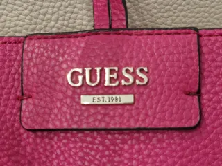 GUESS. Bolso Tote Reversible Rosa/Fucsia y Beige