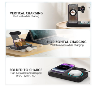 Stazione Ricarica Wireless 3 in 1 15W