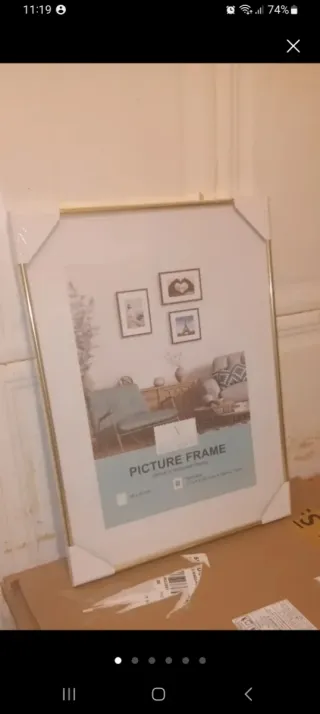 Marco de fotos dorado 30x40cm