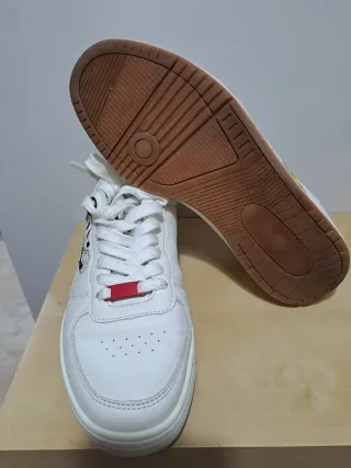 Zapatillas Mujer Mickey Mouse Blancas Rojas