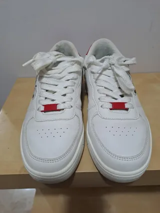 Zapatillas Mujer Mickey Mouse Blancas Rojas