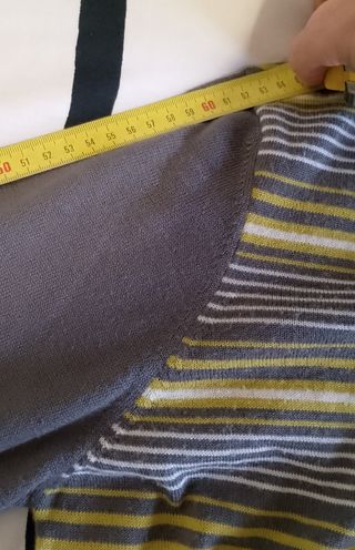 Jersey Lyle & Scott Rayas Gris y Amarillo Talla S