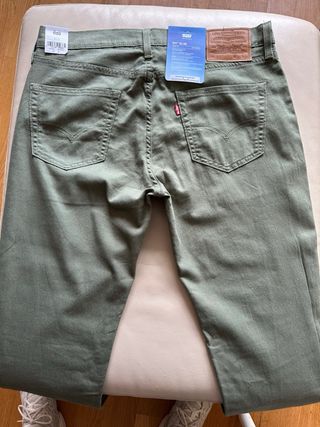 Levi's 511 Slim Pantalones Verde Talla 34/34