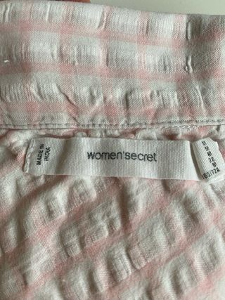 Camisón Woman Secret Rosa y Blanco