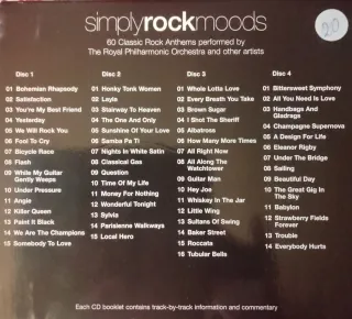 CD Simply Rock Moods - 4 CDs Rock Clásicos