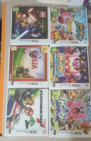 Lote 6 Juegos Nintendo 3DS: Kirby, Zelda, Lego Sta
