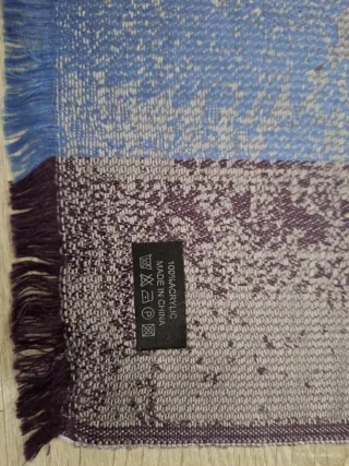 Bufanda 100% acrílico rayas