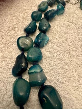 Collar Bimba y Lola Ágata Azul