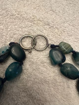 Collar Bimba y Lola Ágata Azul