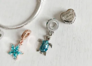 Pulsera Plata Ley Imitación Pandora 20cm