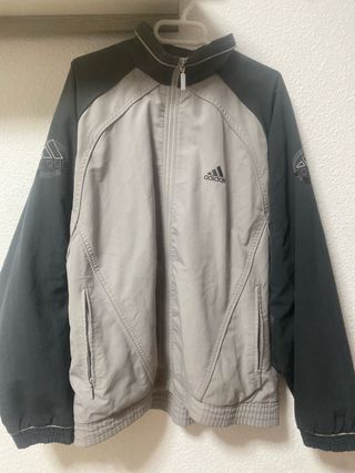 Chaqueta Adidas Negra y Gris
