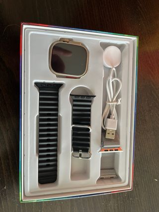 Smartwatch Novo Preto e Prata