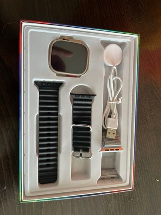 Smartwatch Novo Preto e Prata