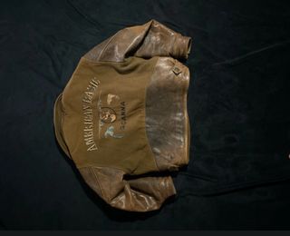 Chaqueta Bomber Cuero Vintage Goanna