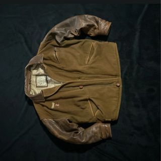 Chaqueta Bomber Cuero Vintage Goanna