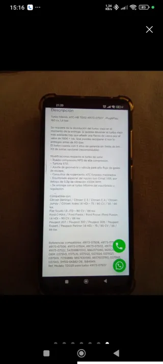 Turbo híbrido nuevo