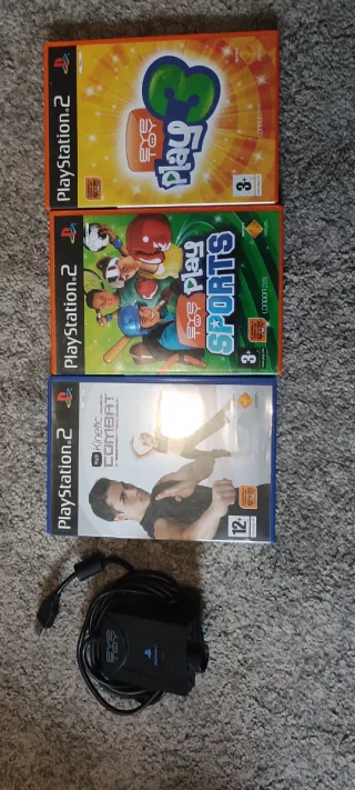 Consola PlayStation 2 +Buzz+Eyetoy+2 alfombras