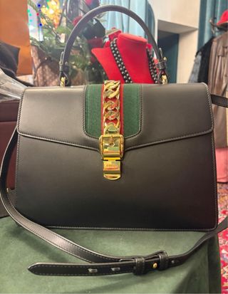 Borsa Gucci Pelle Nera con Logo