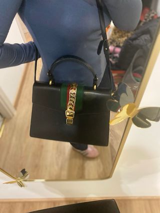 Borsa Gucci Pelle Nera con Logo