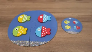 Puzzle Goula Peces Match & Mix +2 años