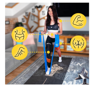 Set 4 Bande Elastiche Fitness Sensei