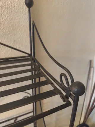 Estantería de 5 baldas forja negra.