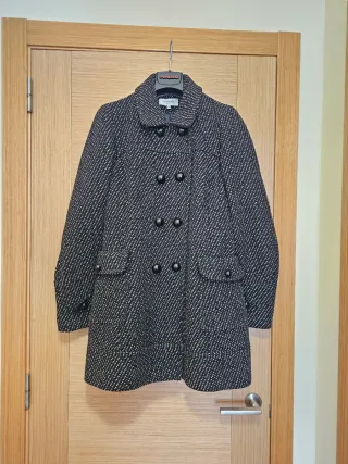 Abrigo jaspeado oscuro